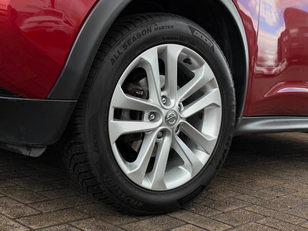 Nissan Juke 1.6 Acenta | Velours | Climate Control | Trekhaa, Auto's, Nissan, Voorwielaandrijving, Euro 5, Stof, Zwart