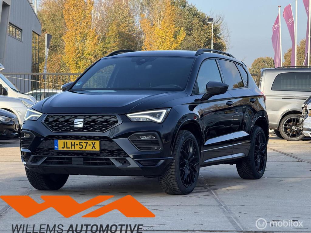 Seat Ateca 1.5 TSI FR DSG-TREKHAAK-BEATS-ACC-19INCH-CAMERA, Auto's, Seat, 1408 kg, 1498 cc, Zwart, 4 cilinders