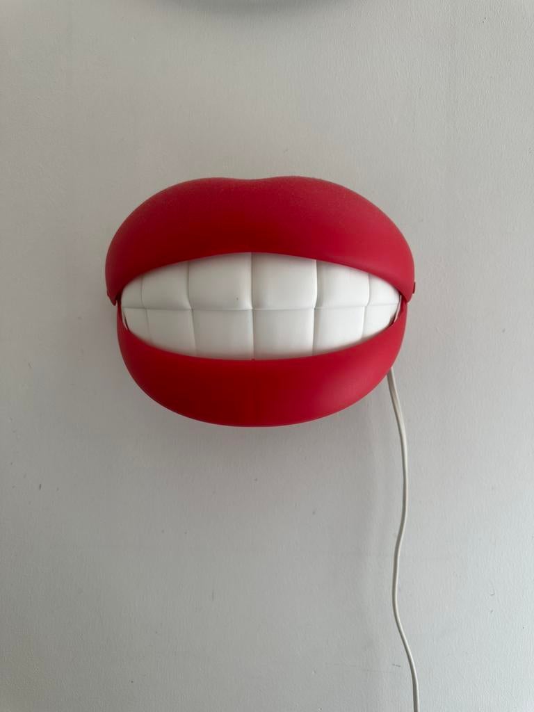 Vintage IKEA Flabb popart wandlamp in de vorm van een mond, Ophalen of Verzenden, Zo goed als nieuw