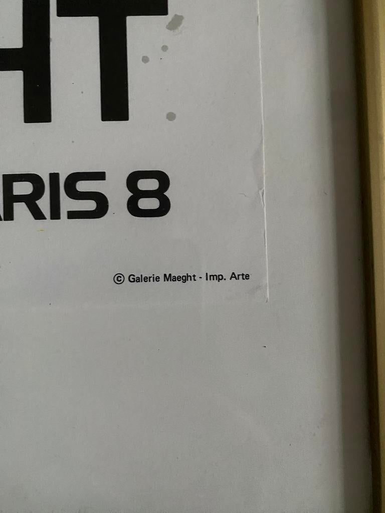 Tentoonstelling affiche Miro in Galerie Maeght Parijs 1979, Huis en Inrichting, Gebruikt, Onbekend, Ophalen of Verzenden, Print