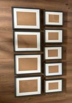 Ikea Fotolijsten 9 stuks met passe-partout, Ophalen of Verzenden, Gebruikt