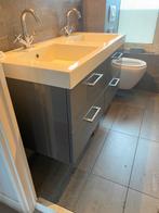 Douchemeubel antraciet incl.bijpassende kast, Huis en Inrichting, Badkamer | Badkamermeubels, Ophalen, Gebruikt, 100 tot 150 cm