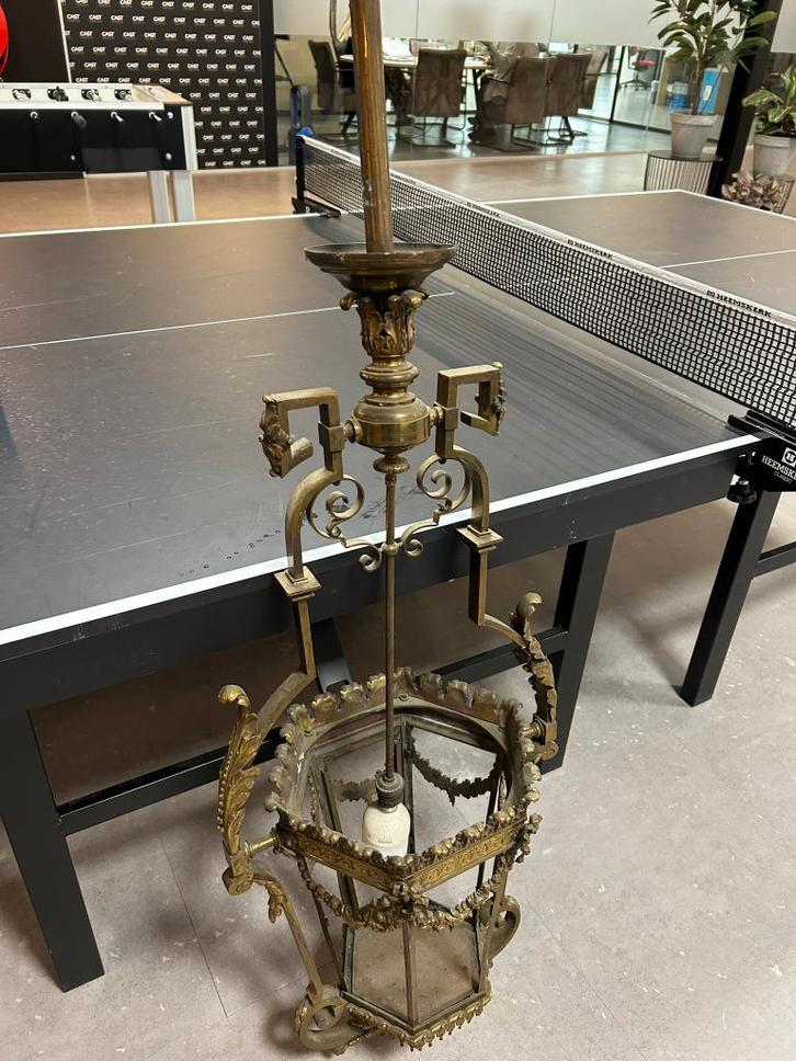 koperen kroonluchter, Huis en Inrichting, Lampen | Kroonluchters, Gebruikt, Metaal, Ophalen