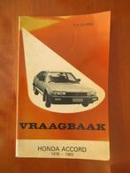 VRAAGBAAK Honda Accord, Autoboek, Ophalen of Verzenden