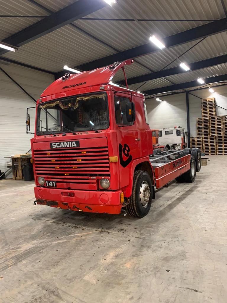 Scania LB141 V8 141 | boogie | chassis |, Auto's, Scania, Diesel, 375 pk, Te koop