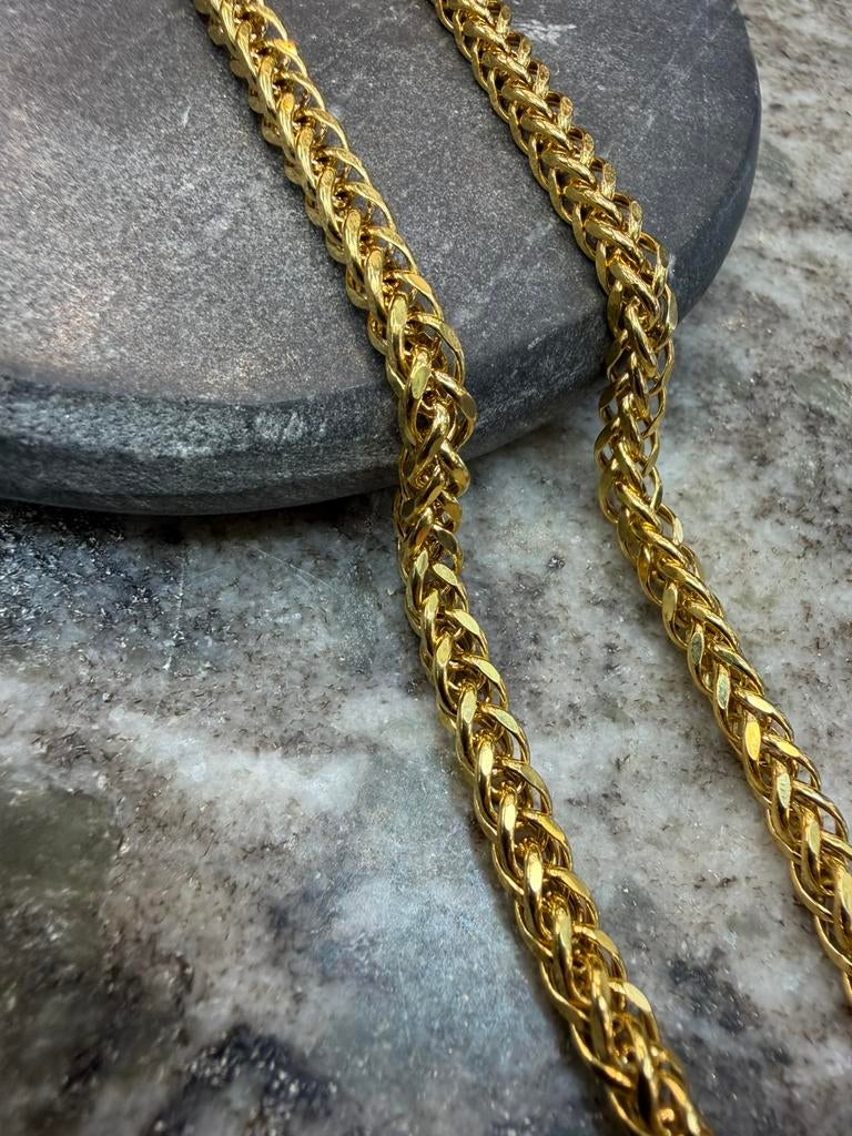 21k vossenstaart ketting, Ophalen of Verzenden, Nieuw, Overige materialen