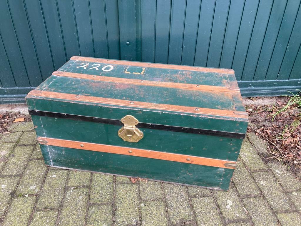 Vintage hutkoffer (280224c), Ophalen, Overige materialen, Minder dan 50 cm, Gebruikt