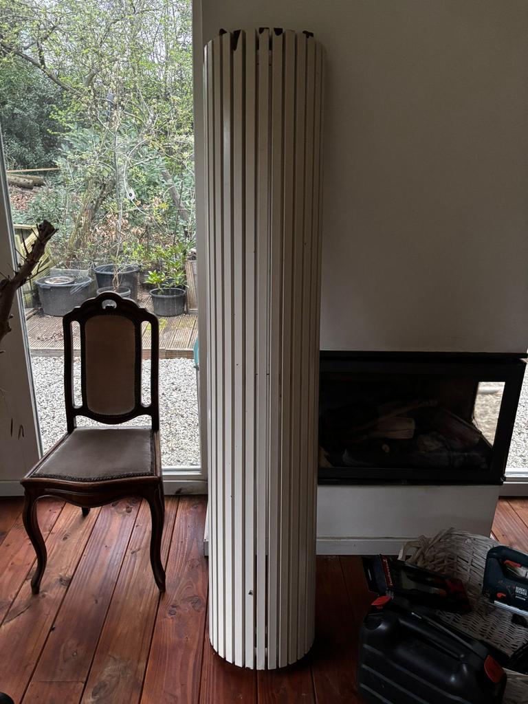 Design kolomradiator / ronde verticale radiator, Ophalen, Gebruikt, Radiator, Minder dan 60 cm