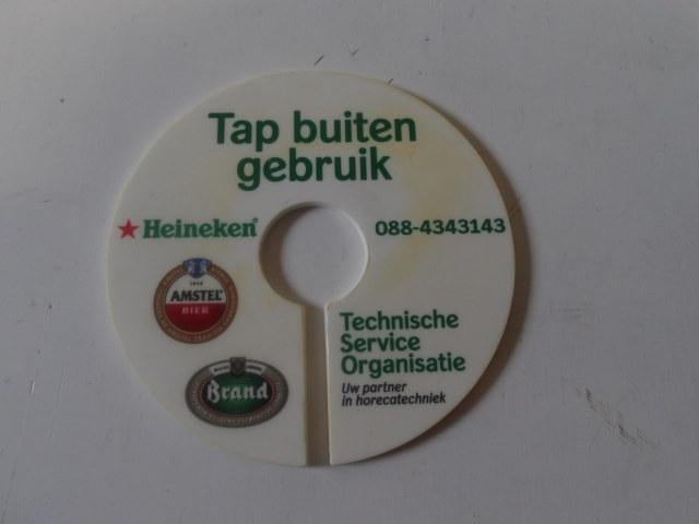 Heineken tapschildje (nr.2), Ophalen of Verzenden, Zo goed als nieuw, Overige typen, Heineken