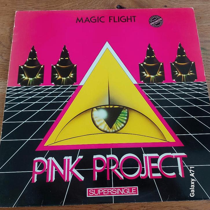 12 inch Maxisingel Pink Project - Magic Flight (1983), Cd's en Dvd's, Vinyl | Dance en House, Gebruikt, Disco, 12 inch, Ophalen of Verzenden