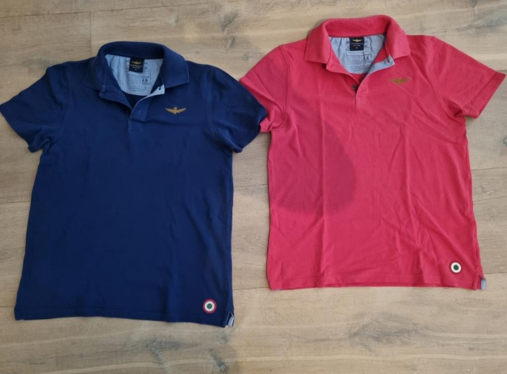 4 kleuren Aeronautica Militare poloshirts maat M, Overige kleuren, Maat 48/50 (M), Ophalen of Verzenden, Zo goed als nieuw
