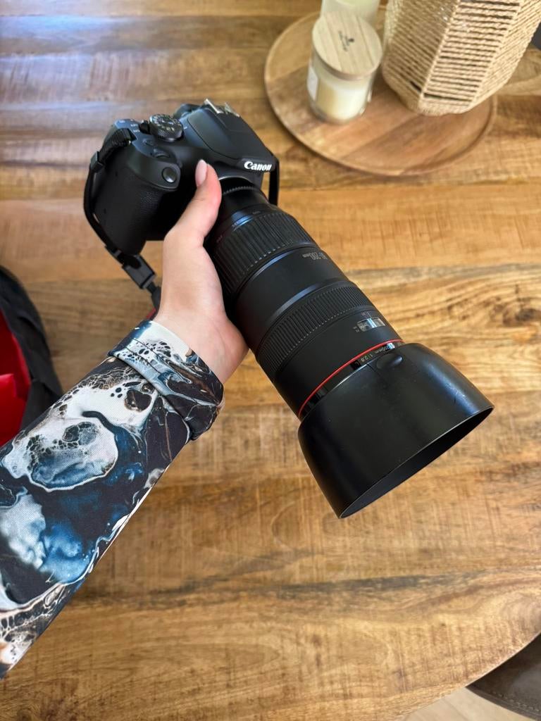 Canon met 3 lenzen!, Ophalen of Verzenden, Zo goed als nieuw