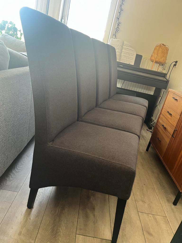 Comfortabele eetkamerbank, wegens overcompleet, Huis en Inrichting, Stoelen, Ophalen, Gebruikt, Vier, Stof