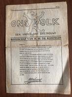 Verzet. Mei 1944 Illegaal blad Ons Volk. Den Vaderlant Ghe-, Boeken, Verzenden, Overige onderwerpen, Tweede Wereldoorlog, Gelezen