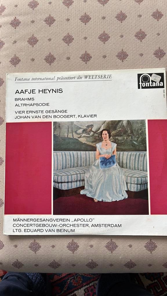 Brahms: Altrhapsodie / 4 ernste Gesänge - Aafje Heynis - LP, Cd's en Dvd's, Ophalen of Verzenden, Romantiek, 12 inch, Kamermuziek