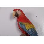 Red and Blue Macaw Parrot – Papegaai beeld Hoogte 67 cm