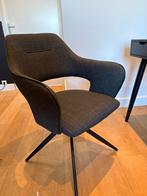Stoel antraciet stof, Huis en Inrichting, Stoelen, Ophalen, Gebruikt, Eén, Stof