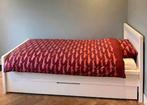 Bopita bed met lade / uitschuifbaar bed, Ophalen, 90 cm, Eenpersoons, Wit