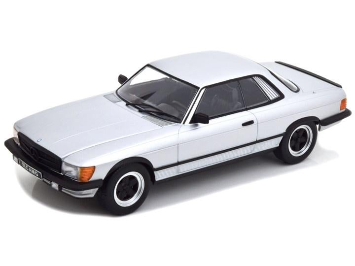mercedes benz 500 slc 6.0 amg c107 1985  kkscale silver 1:18, Ophalen, Nieuw, Auto, Overige merken
