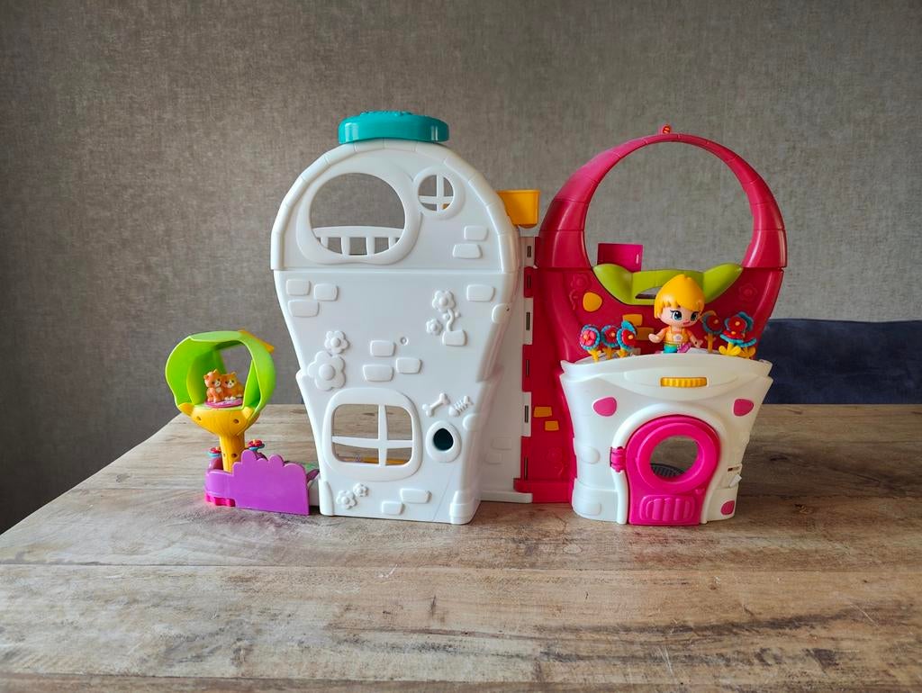 Pinypon Speelhuis met accessoires en poppetjes, Ophalen, Gebruikt, Jongen of Meisje