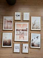 Poster collage met gouden lijstjes, Ophalen of Verzenden, Zo goed als nieuw, 75 tot 100 cm, Foto of Poster