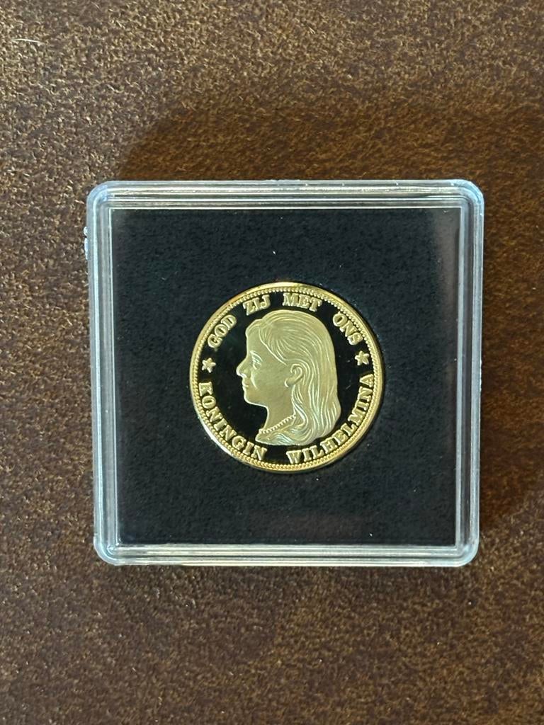Herslag 10 Gulden 1892 Koningin Wilhelmina, Koningin Wilhelmina, Losse munt, 10 gulden, Goud