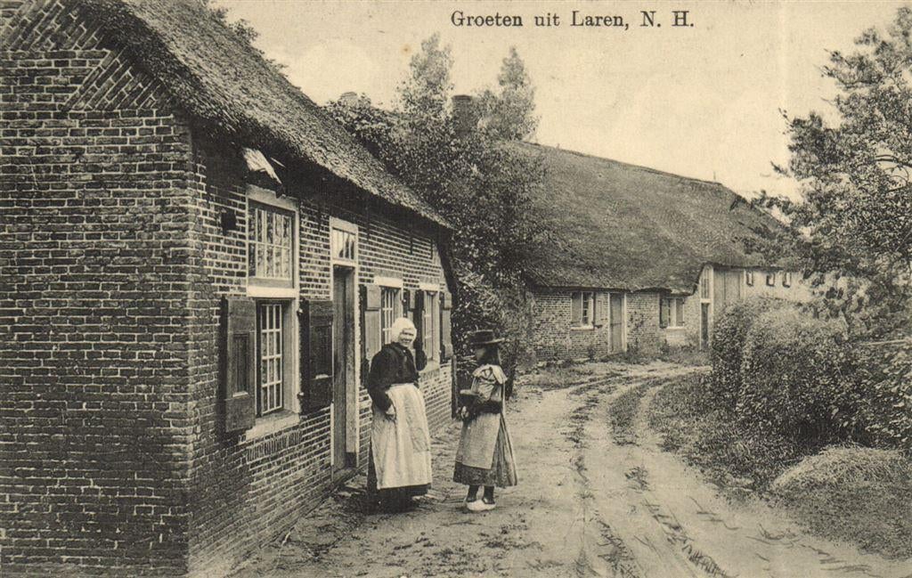Groeten uit Laren, N.H. - 1914 gelopen, Ophalen of Verzenden, Voor 1920, Gelopen, Noord-Holland
