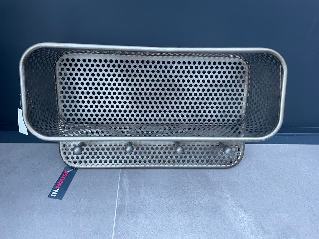By Boo Wandkapstok Zilver met Opbergvak - Nieuw, Wandkapstok, Nieuw, Ophalen of Verzenden, Minder dan 100 cm