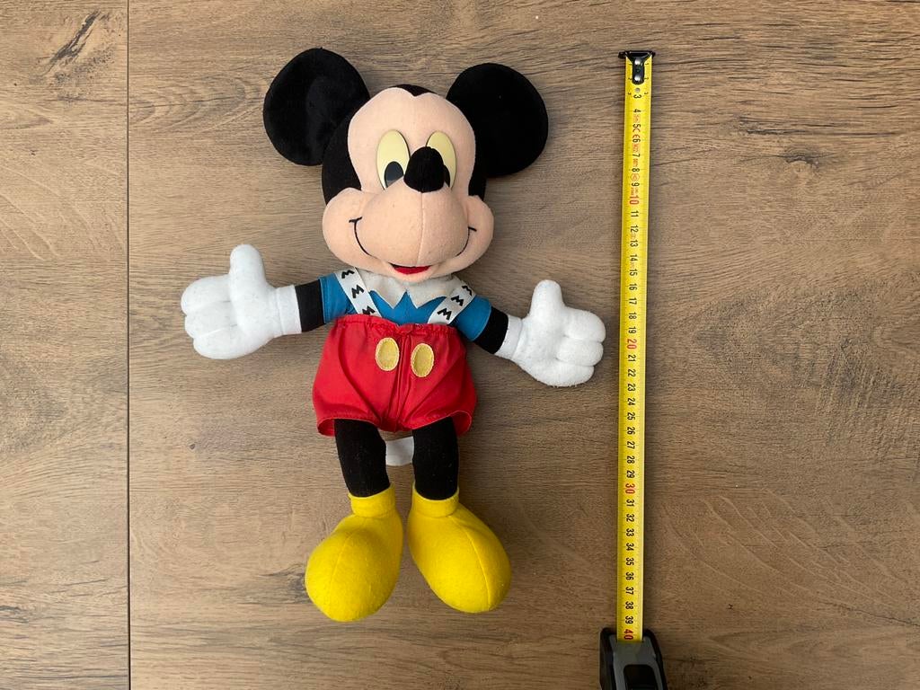 Gebruikte vintage Disney Mickey Mouse knuffel 30/35cm, Verzamelen, Disney, Ophalen, Mickey Mouse, Gebruikt, Knuffel