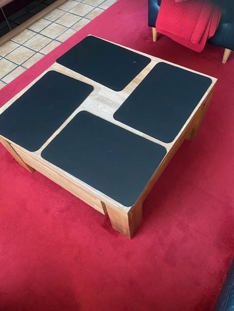 2 zitsbank en salontafel, Huis en Inrichting, Tafels | Eettafels, Gebruikt, 50 tot 100 cm, 150 tot 200 cm, tot twee personen, Rechthoekig