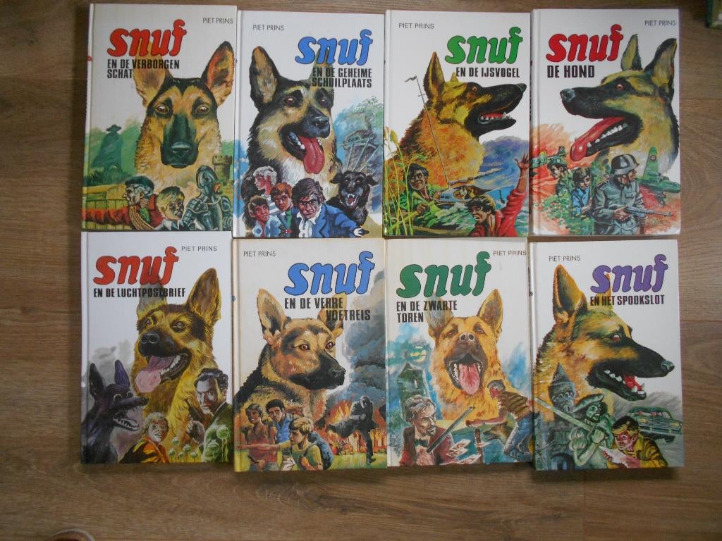 Piet Prins 8 verschillende Snuf boeken, Ophalen of Verzenden, Zo goed als nieuw
