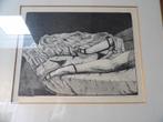 Rins Heidema Liggende Vrouw, Litho 5/10 1981, Ophalen of Verzenden