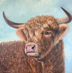 Schilderij schotse hooglander, Ophalen of Verzenden