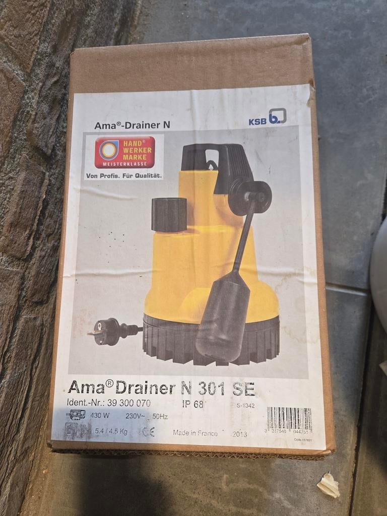 KSB Ama-Drainer N 301 SE Vlotterpomp - 430W, Ophalen