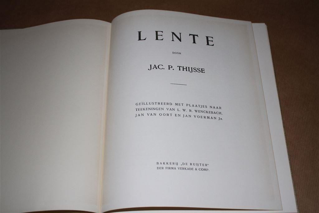 Lente. Jac. P. Thijsse. Compleet plaatjesalbum., Boeken, Prentenboeken en Plaatjesalbums, Ophalen of Verzenden, Gelezen