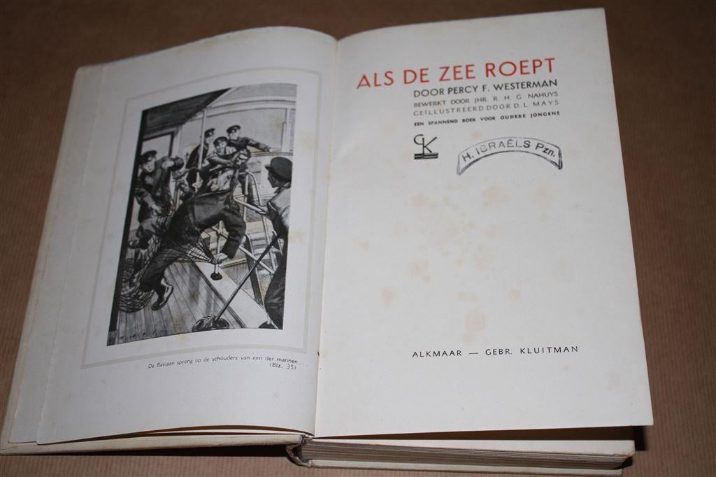 Als de zee roept. Percy F. Westerman. Kluitman 1e dr., Ophalen of Verzenden, Gelezen