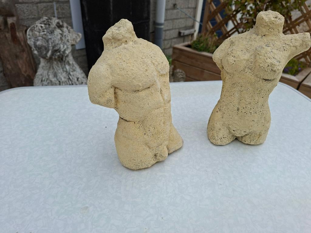 mooie set borst beelden man en vrouw, Ophalen of Verzenden, Zo goed als nieuw, Mens