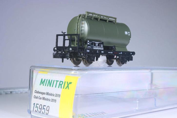 12-tons ketelwagen Industrieverwaltung GmbH, groen, DB, Hobby en Vrije tijd, Modeltreinen | N-Spoor, Nieuw, Wagon, Gelijkstroom