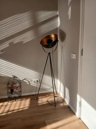 Industriële vloerlamp, Ophalen of Verzenden, Zo goed als nieuw, Metaal, 150 tot 200 cm