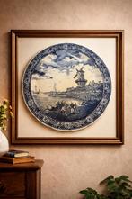 Groot vintage /antiek wandbord Boch Belgium, Ophalen of Verzenden