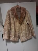 Vintage Nerts Bontjas, Maat 38/40 (M), Beige, Ophalen of Verzenden, Vintage
