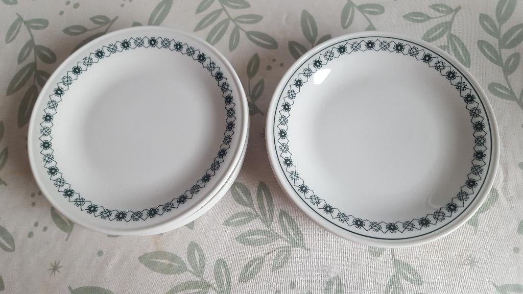 10 porseleinen snackbordjes van Royal Sphinx, Huis en Inrichting, Keuken | Servies, Ophalen of Verzenden, Zo goed als nieuw, Bord(en)
