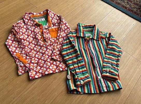 4funkyflavours 2 blouses 98-104, Ophalen of Verzenden, Zo goed als nieuw, Jongen of Meisje, Overhemd of Blouse