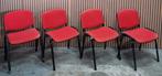 27 x Vergaderstoelen rood zwart kantine kantoor stoelen cafe, Ophalen of Verzenden, Zo goed als nieuw, Rood, Vijf, Zes of meer stoelen