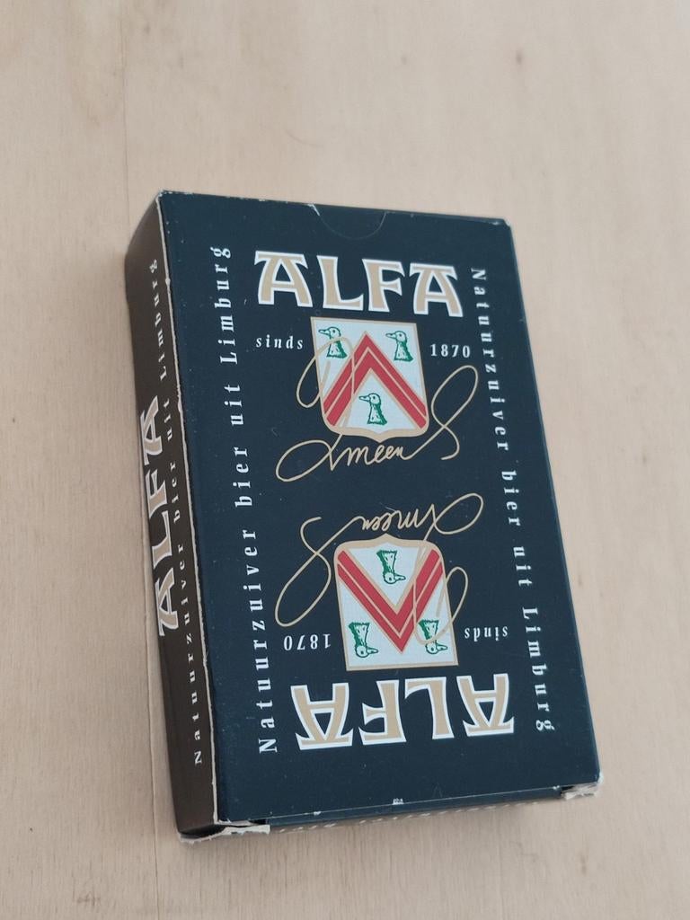 Alfa bier speelkaarten #1, Verzamelen, Ophalen of Verzenden, Zo goed als nieuw, Overige merken