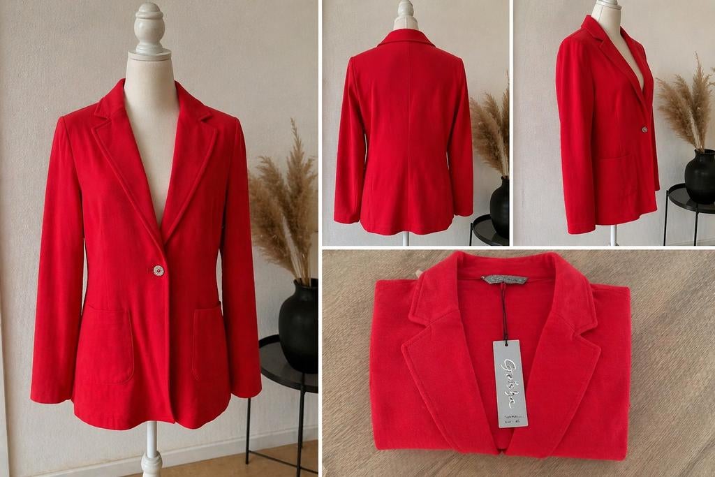 Rode blazer Geisha maat 46 – nieuw met label ️, Ophalen of Verzenden, Nieuw, Maat 46/48 (XL) of groter