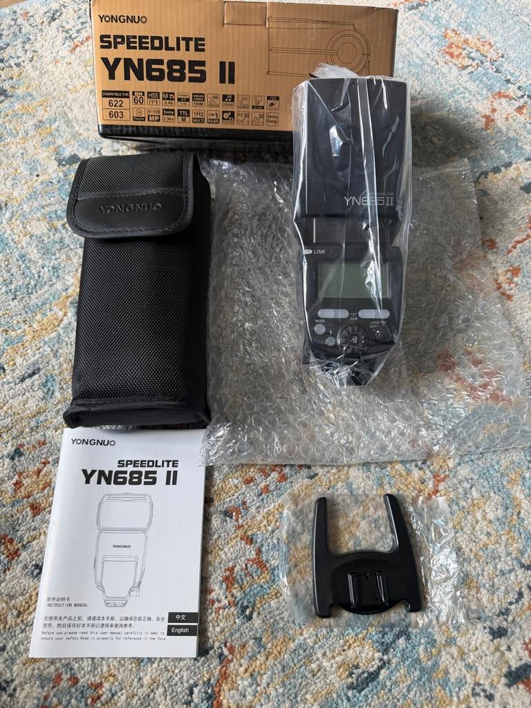 Yongnuo YN685 II Flitser – Nieuwstaat – Compleet in doos, Audio, Tv en Foto, Fotografie | Flitsers, Ophalen of Verzenden, Zo goed als nieuw