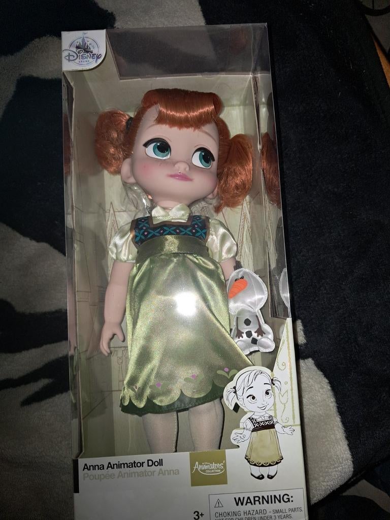 Disney Anna pop Frozen animated doll, Verzamelen, Ophalen of Verzenden, Zo goed als nieuw, Pop