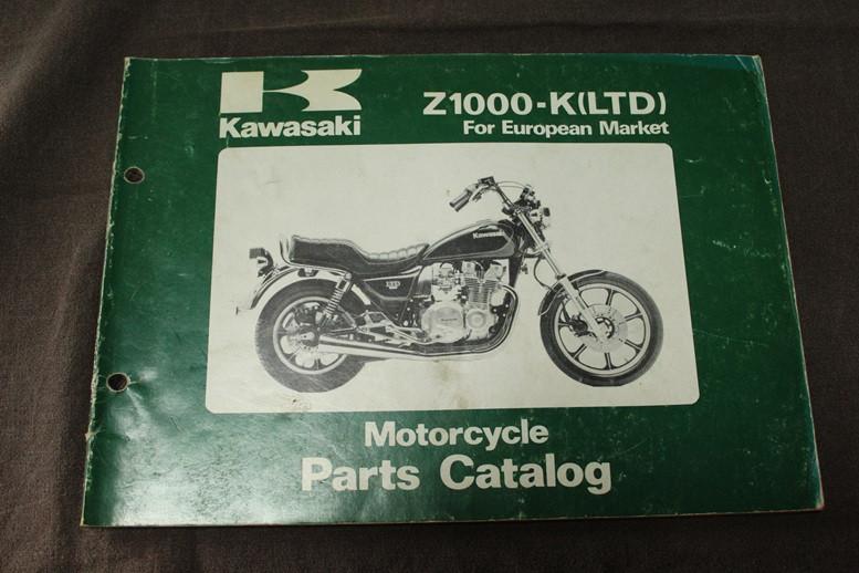 Kawasaki Z1000K LTD 1980 motorcycle parts catalogue Z1000 K, Ophalen of Verzenden, Kawasaki