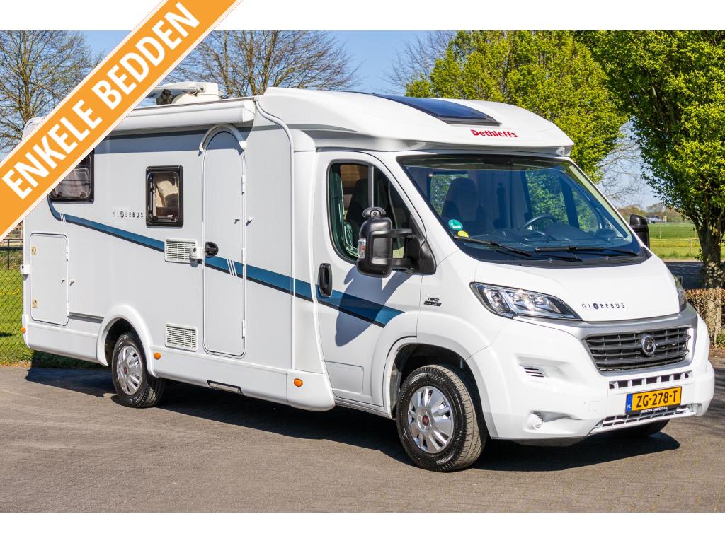 Dethleffs Globebus T4 Enkele bedden 62dkm EURO5, Caravans en Kamperen, Campers, Ringverwarming, Fiat, Bedrijf, Tot en met 3